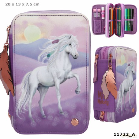Piórnik 3 komorowy z wyposażeniem Miss Melody 11722A