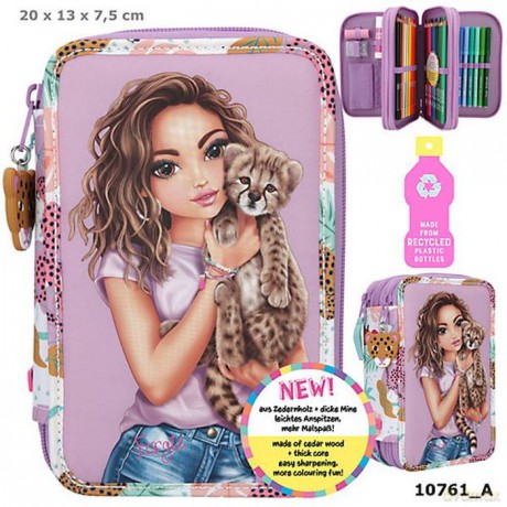 Piórnik 3 komorowy z wyposażeniem Urban Jungle Top Model 10761