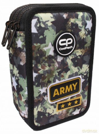 Piórnik 3-komorowy z wyposażeniem Coolpack Jumper 3 ARMY STARS