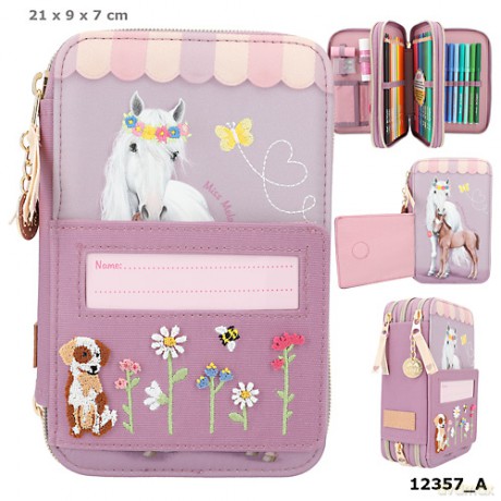 Piórnik 3-komorowy z wyposażeniem Miss Melody 12357A