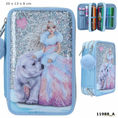 Piórnik 3-komorowy z wyposażeniem Top Model Iceworld 11988A