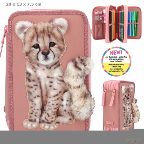Piórnik 3-komorowy z wyposażeniem Top Model Urban Jungle 11219A