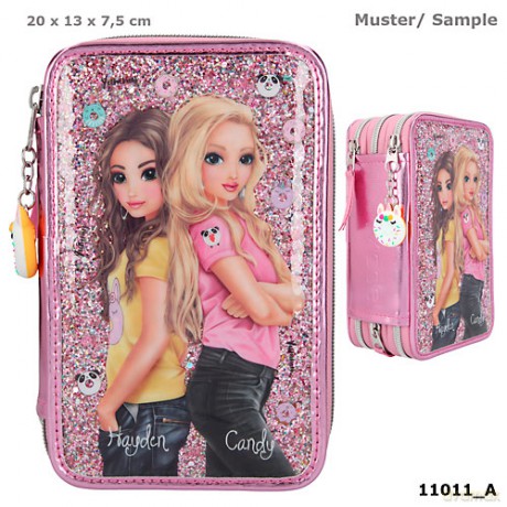 Piórnik potrójny z wyposażeniem TopModel Candy Cake 11011A