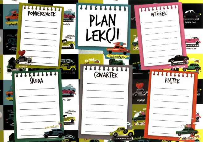 Plan lekcji A5 Auta