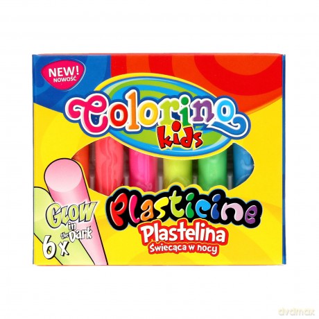 Plastelina Colorino Kids glow 6 kolorów