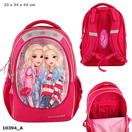 Plecak szkolny TOPModel Pink z profilowanym systemem AirFlow 10394A
