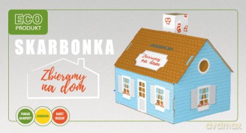 Skarbonka ślubna Domek