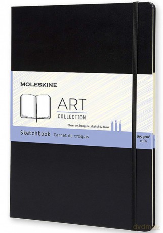 Szkicownik Moleskine A4 (21x29,7 cm) czarny