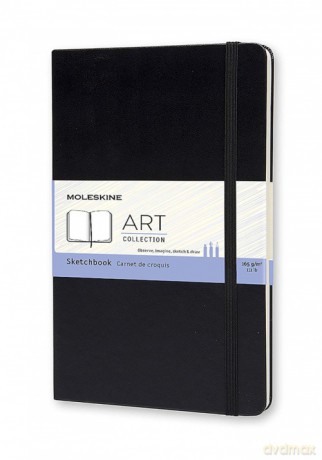 Szkicownik Moleskine L (13x21cm), czarny