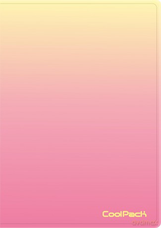 Teczka clear book A4 Coolpack Gradient 20 koszulek PEACH
