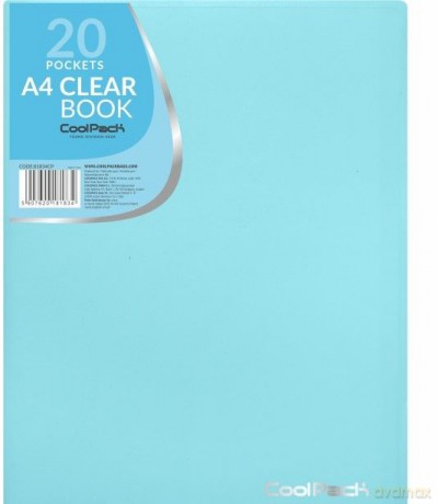 Teczka clear book A4 Coolpack Pastel 20 koszulek niebieski