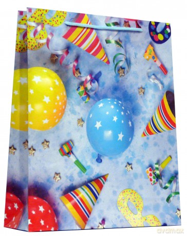 Torebki ozdobne party urodziny JP 004B 12 sztuk