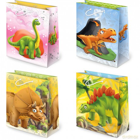 Torebki ozdobne T2-89 Dinozaury 10 sztuk