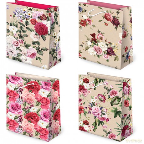 Torebki ozdobne T2-97 KRAFT Romantic roses