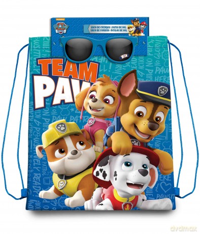 Worek szkolny z okularami przeciwsłonecznymi Paw Patrol PW16525