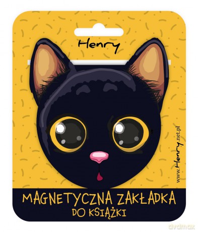 Zakładka magnetyczna Kotek czarny