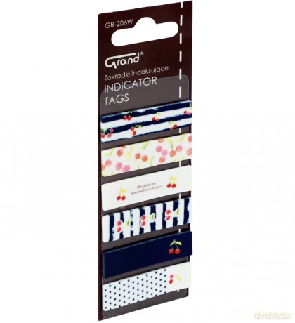 Zakładki Grand indeksujące wiśnie GR-206W
