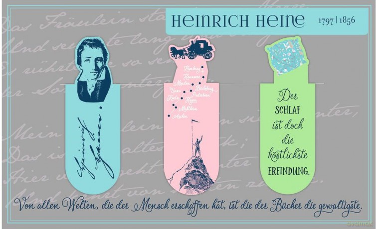 Zakładki magnetyczne Heinrich Heine