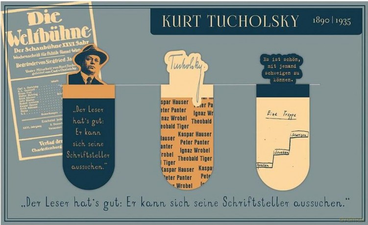 Zakładki magnetyczne Kurt Tucholsky