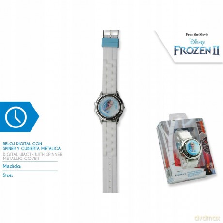 Zegarek cyfrowy ze spinerem Frozen w metalowej obudowie WD21178