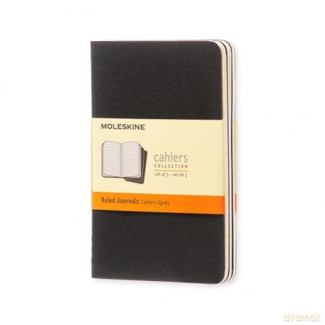 Zestaw 3 zeszytów Moleskine Cahier Journals P (9x14cm) w linie