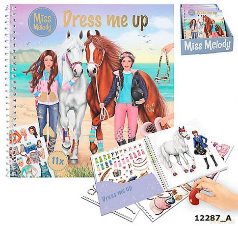 Zestaw Dress Me Up Miss Melody TOP Model z naklejkami 12287A