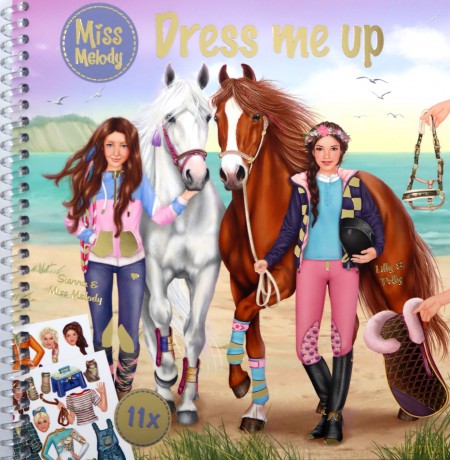 Zestaw Dress Me Up Miss Melody TOP Model z naklejkami 12287A