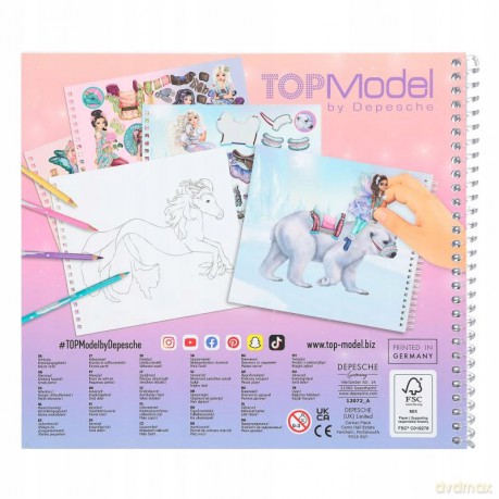 Zestaw z naklejkami Fantasy Friend Top Model 12072A