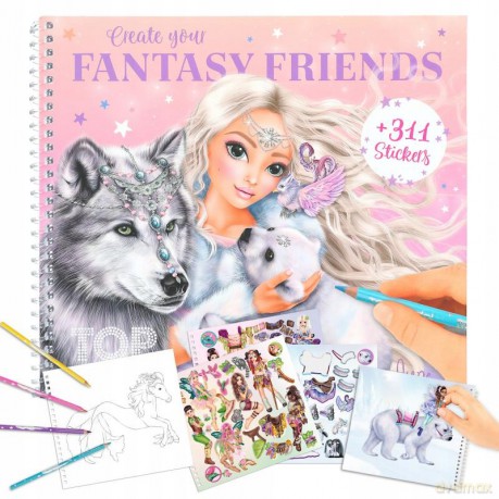 Zestaw z naklejkami Fantasy Friend Top Model 12072A