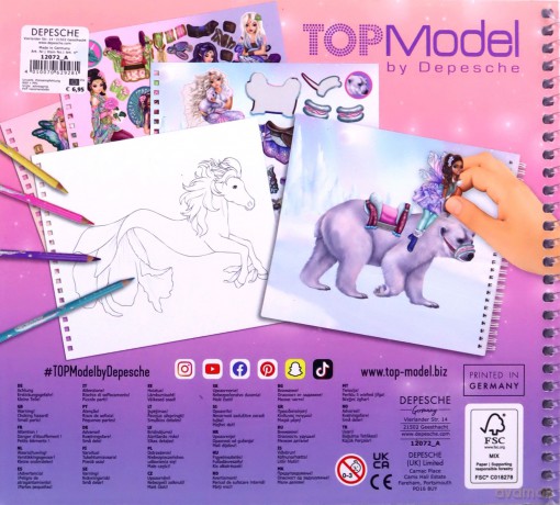 Zestaw z naklejkami Fantasy Friend Top Model 12072A