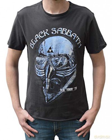 Black Sabbath 78 Tour Amplified Vintage Charcoal Medium T Shirt