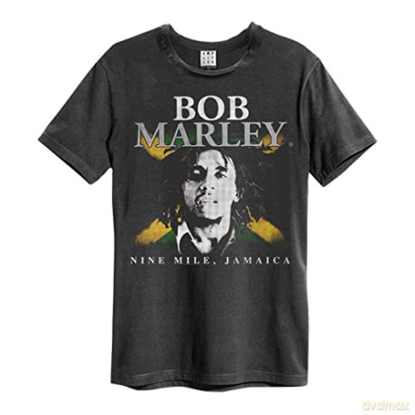 Bob Marley - Nine Miles Amplified Vintage Charcoal X Large T-Shirt