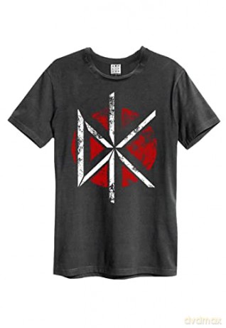 Dead Kennedys Logo Amplified Vintage Charcoal Medium T Shirt