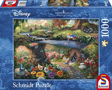 Disney Alice In Wonderland 1000Pc (Thomas Kinkade) [PUZZLE]