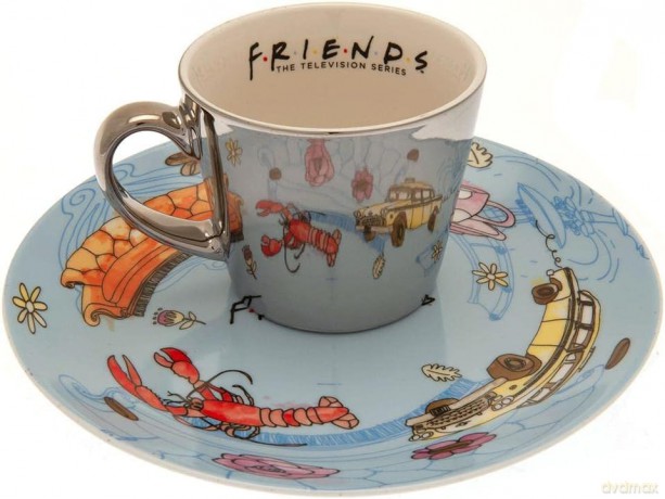 Friends Pattern Mirror Kubek i talerz