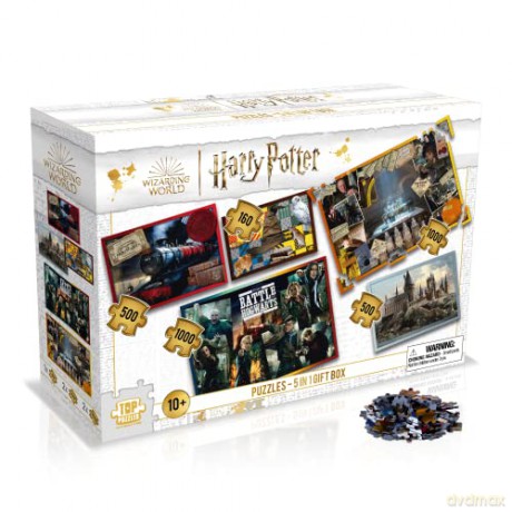 Harry Potter Set 5-In-1 (2x 1000pc. 2x 500pc. 1x 160pc) [PUZZLE]