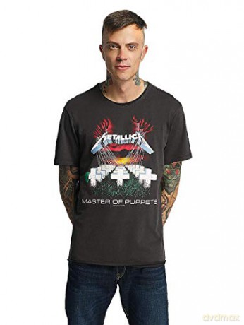 Metallica - Masters Of Puppets Amplified Vintage Charcoal Small T-Shirt
