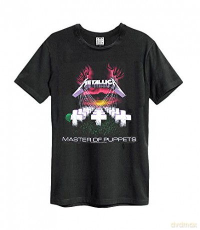 Metallica - Masters Of Puppets Amplified Vintage Charcoal Xx Large T-Shirt