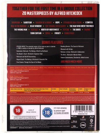 Alfred Hitchcock Masterpiece Collection [20xBlu-Ray]