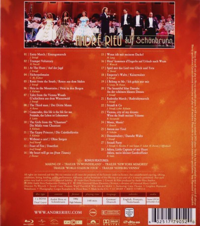Andre Rieu: At Schonbrunn. Vienna [Blu-Ray]