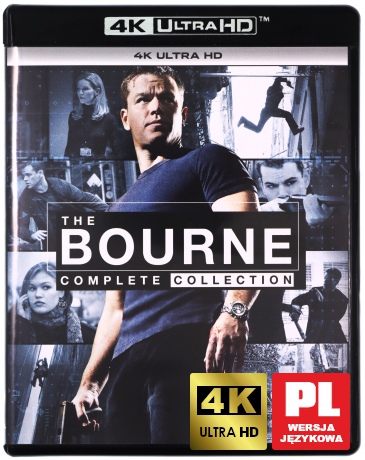 Bourne Collection: Tożsamość Bourne'a / Krucjata Bourne'a / Ultimatum Bourne'a / Dziedzictwo Bourne'a / Jason Bourne [5xBlu-Ray 4K]+[Blu-Ray]