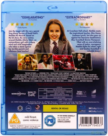 Roald Dahl's Matilda the Musical [Blu-Ray]