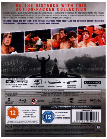 Rocky: The Knockout Collection [4xBlu-Ray 4K]+[Blu-Ray]