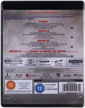 Rocky: The Knockout Collection [4xBlu-Ray 4K]+[Blu-Ray]