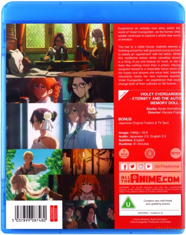 Violet Evergarden: Eternity And The Auto Memory Doll [Blu-Ray]