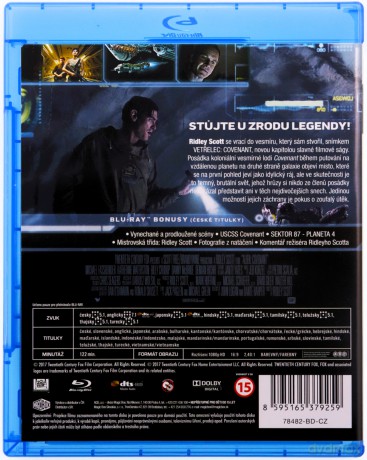Alien: Covenant (Obcy: Przymierze) [Blu-Ray]