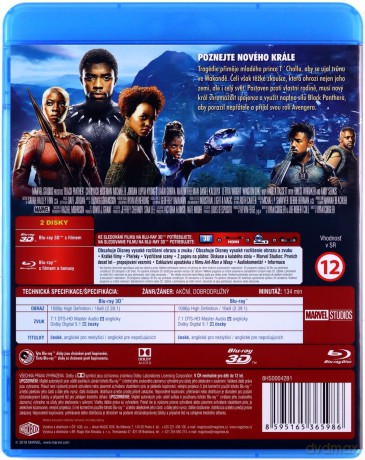 Black Panther (Czarna Pantera) [Blu-Ray 3D]+[Blu-Ray]