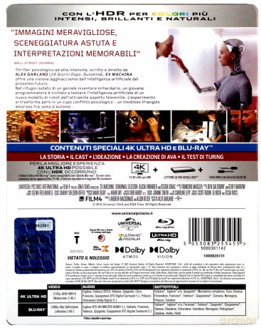 Ex Machina (steelbook) [Blu-Ray 4K]+[Blu-Ray]