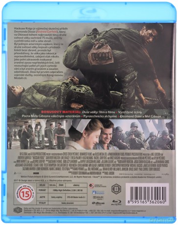 Hacksaw Ridge (Przełęcz ocalonych) [Blu-Ray]