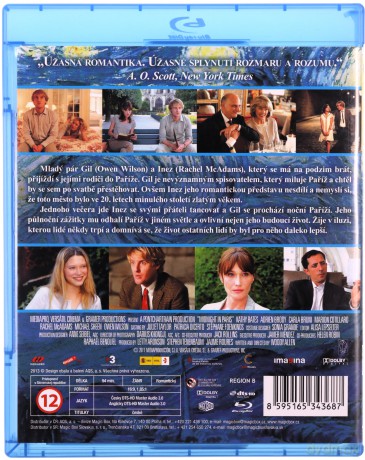 Midnight in Paris (O północy w Paryżu) [Blu-Ray]